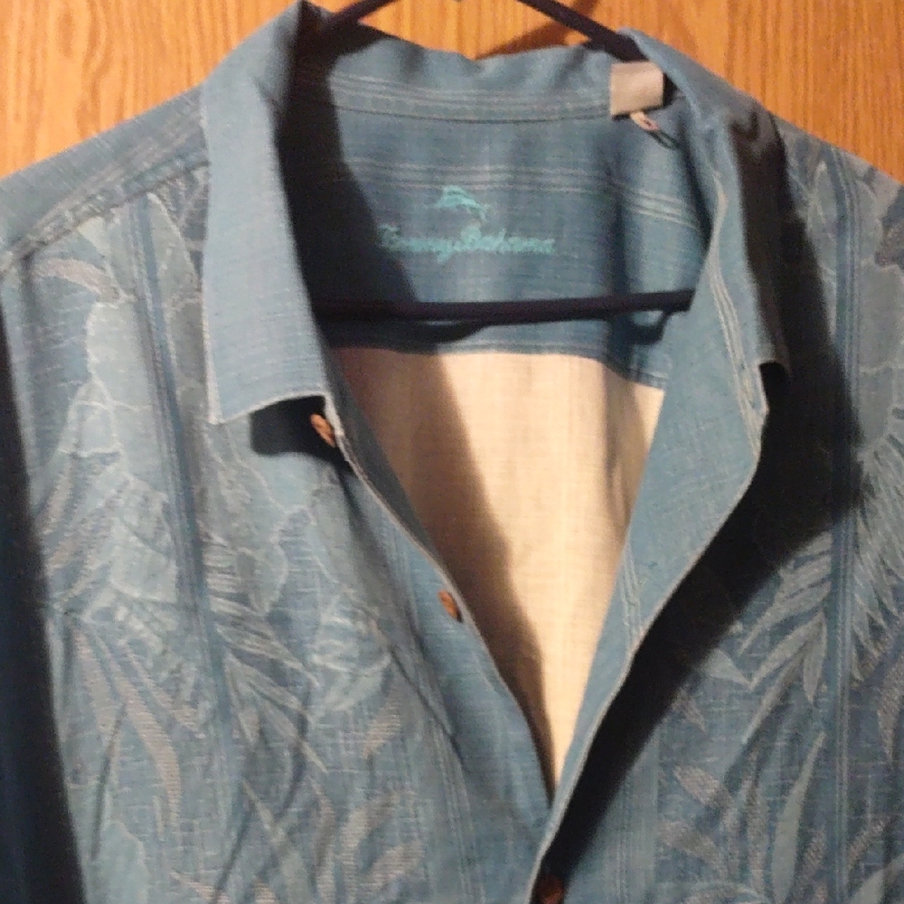 Tommy Bahama Blue Floral Men's Casual Shirt